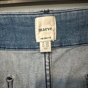 Maeve Medium Wash Cropped Jeans